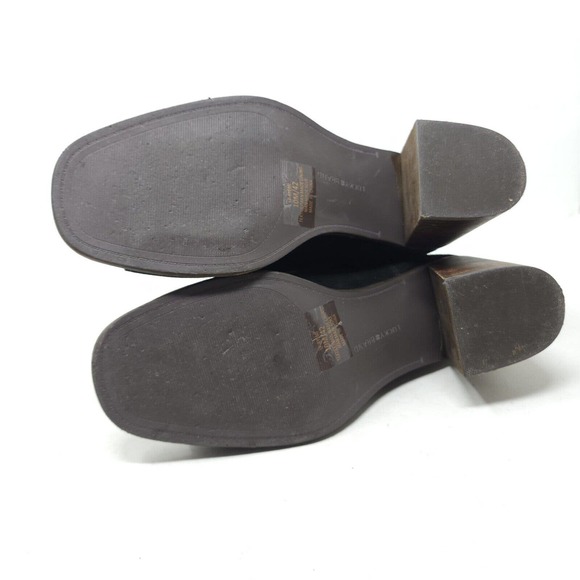 Lucky Brand Womens Heels Ryemi Black Suede Block Heel Sandal Bootie Shoes Sz 10 - Picture 6 of 8